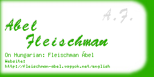 abel fleischman business card